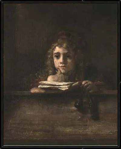 Картина Титус за партой (1655)