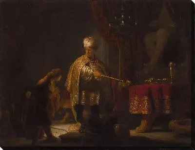 Картина Даниил и царь Кир у идола Ваала (1633)