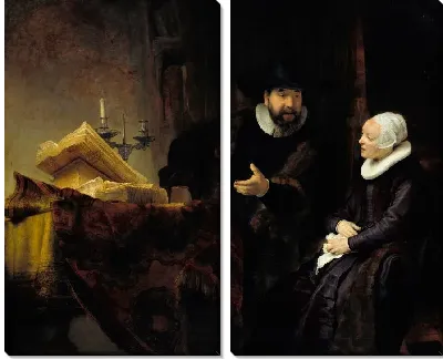 Картина Проповедник меннонитов Ансло и его жена (1641)