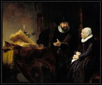 Картина Проповедник меннонитов Ансло и его жена (1641)