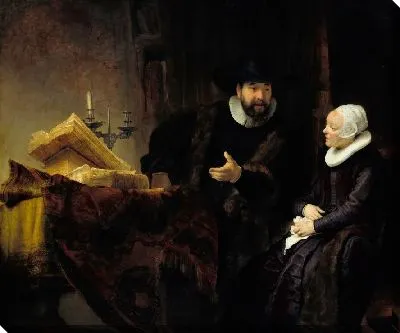 Картина Проповедник меннонитов Ансло и его жена (1641)