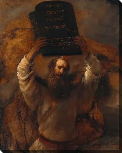 Картина Моисей с десятью заповедями (1659)
