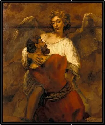 Картина Борьба Иакова с Ангелом (1659)
