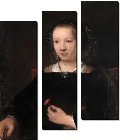 Картина Женщина с гвоздикой (1656)