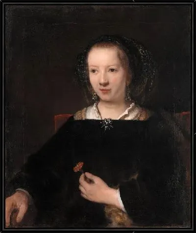 Женщина с гвоздикой (1656)