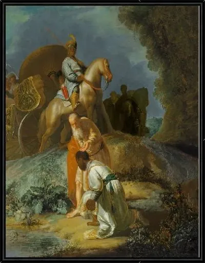 Картина Крещение евнуха (1631)