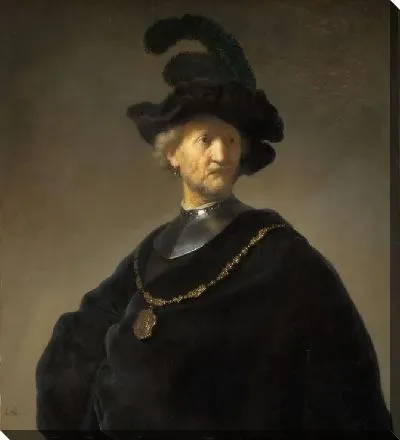 Картина Портрет мужчины в горжете и черном берете (1631)