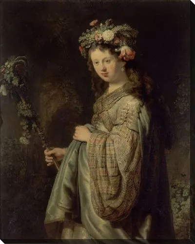 Картина Саския в образе Флоры (1634)