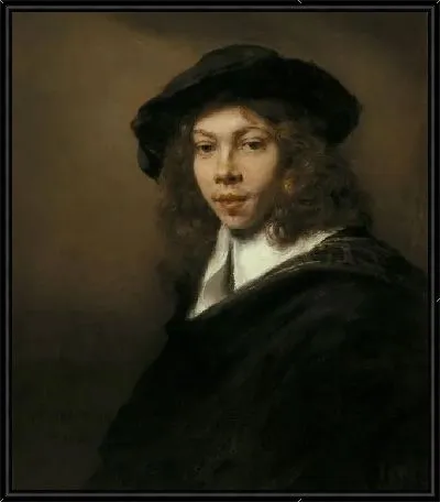 Картина Портрет юноши в черном берете (1666)