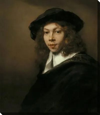 Картина Портрет юноши в черном берете (1666)