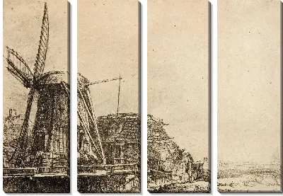 Картина Ветряная мельница (1641)
