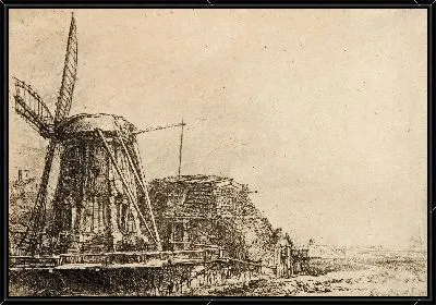 Картина Ветряная мельница (1641)