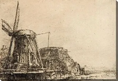 Картина Ветряная мельница (1641)