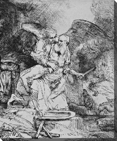 Картина Жертвоприношение Авраама (1655)