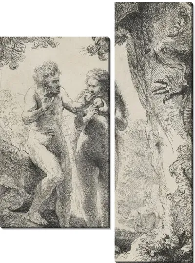 Картина Адам и Ева (1638)