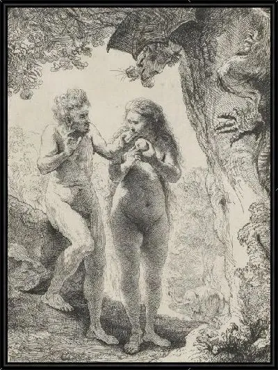 Картина Адам и Ева (1638)