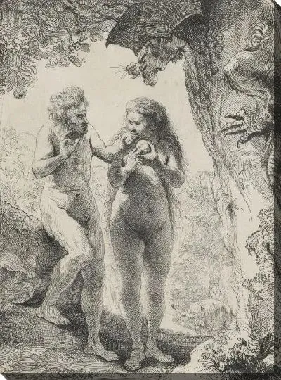 Картина Адам и Ева (1638)