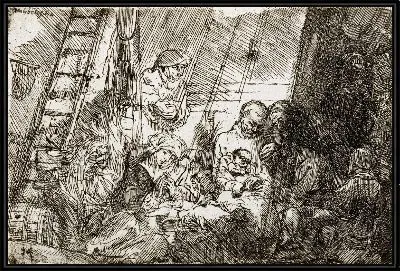 Картина Обрезание в хлеве (1654)