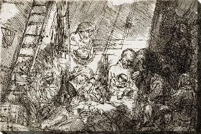 Картина Обрезание в хлеве (1654)