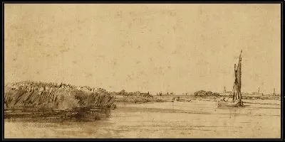 Картина Парусная лодка на широких просторах  (1650)