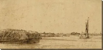 Картина Парусная лодка на широких просторах  (1650)