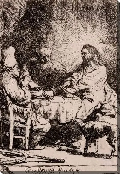 Картина Христос в Эммаусе (1634)