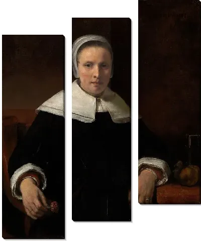 Картина Женщина с гвоздикой (1656)