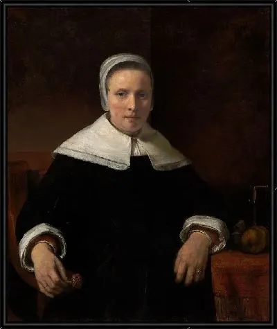 Картина Женщина с гвоздикой (1656)
