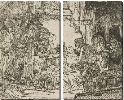 Картина Поклонение пастухов (1654)