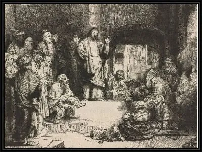 Картина Проповедь Христа (1652)