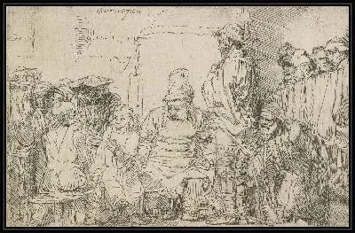 Картина Христос среди книжников (1654)