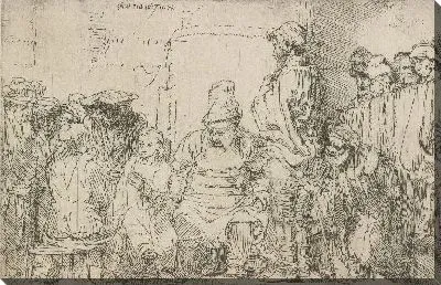Картина Христос среди книжников (1654)