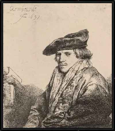 Картина Молодой человек, сидящий в бархатном берете (1637)