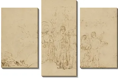 Картина Лот с семьей покидает Содом