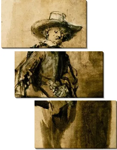 Картина Этюд стоящего мужчины (1662)