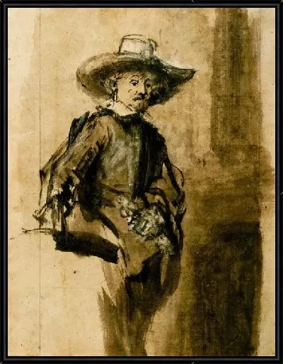 Картина Этюд стоящего мужчины (1662)