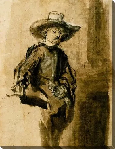 Картина Этюд стоящего мужчины (1662)