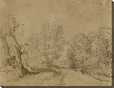 Картина Лесная дорога (1650)