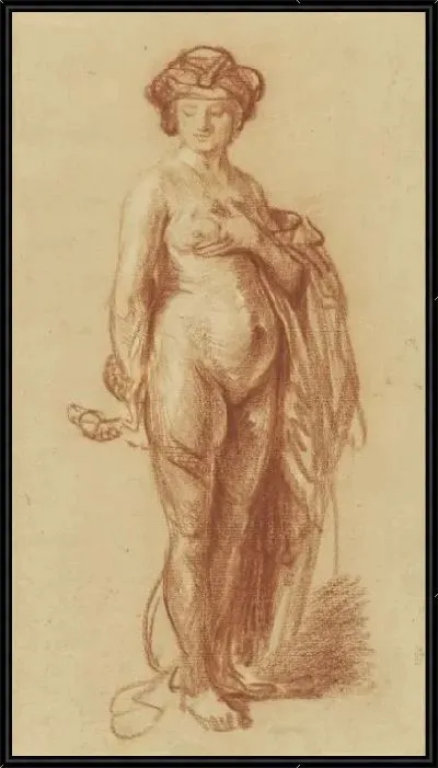 Картина Обнаженная женщина со змеей (1637)