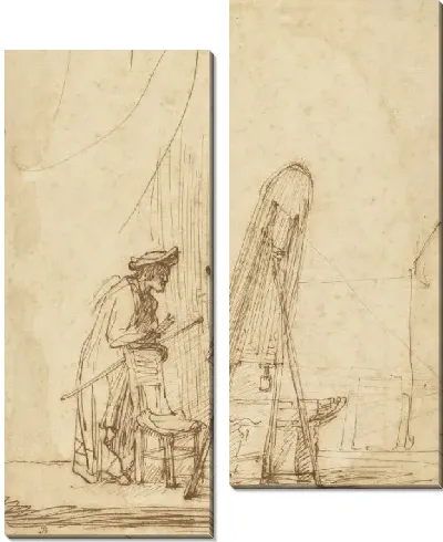 Картина Художник в своей студии (1630)