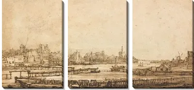 Картина Вид на Амстел из Рампарта