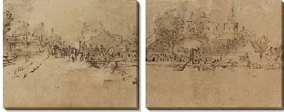 Картина Вид на Димен (1655)