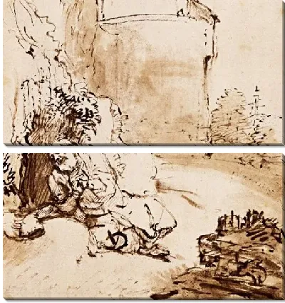 Картина Пророк Иона перед стенами Ниневии (1655)