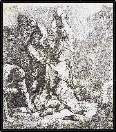 Картина Побиение камнями святого Стефана (1635)