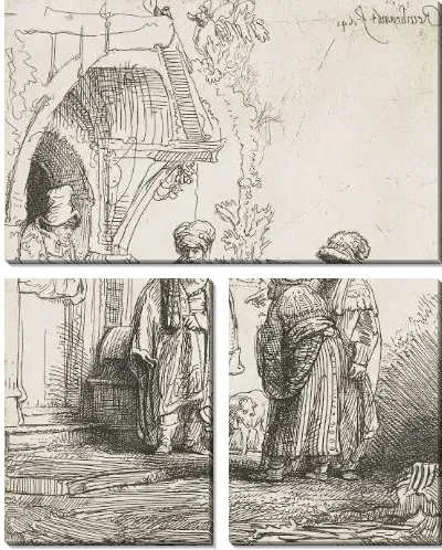 Картина Три восточные фигуры (1641)