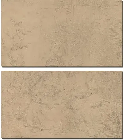 Картина Отдых по пути в Египет (1645)