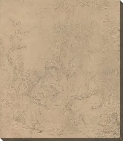 Картина Отдых по пути в Египет (1645)