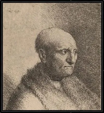 Лысый мужчина в шубе (1630)