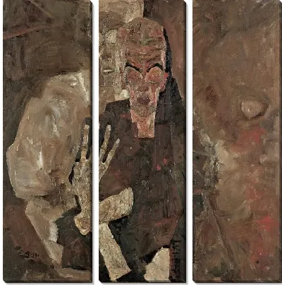 Картина Видящий собственного духа или Смерть и мужчина (1911)
