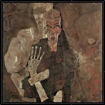 Картина Видящий собственного духа или Смерть и мужчина (1911)
